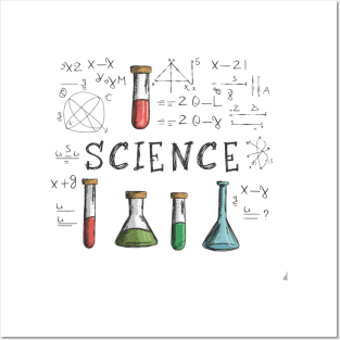 "Cosmic Ingenuity: Kids' Pencil Sketch" - Funny Science Nerd Posters and Art